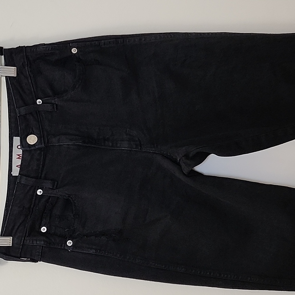 Amo Denim Bella Jean Black Oak High-waisted Size 29 - Picture 5 of 16